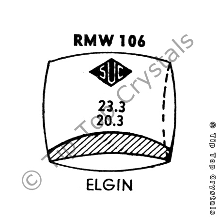 SUC RMW106 Watch Crystal