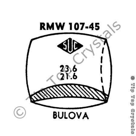 SUC RMW107-45 Watch Crystal