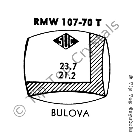 SUC RMW107-70T Watch Crystal