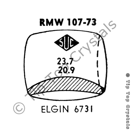 SUC RMW107-73 Watch Crystal