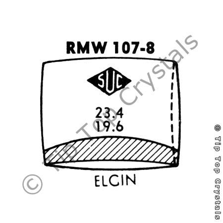SUC RMW107-8 Watch Crystal