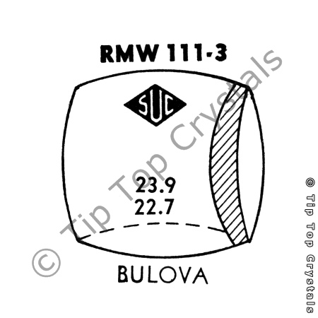 SUC RMW111-3 Watch Crystal