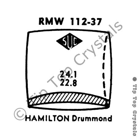 SUC RMW112-37 Watch Crystal
