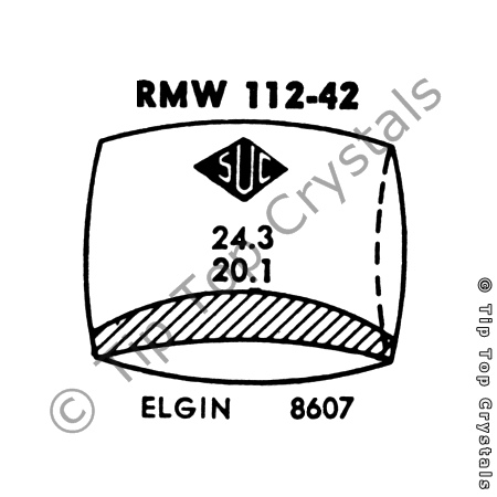 SUC RMW112-42 Watch Crystal