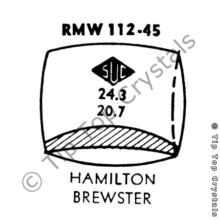 SUC RMW112-45 Watch Crystal