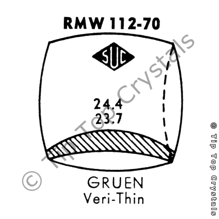 SUC RMW112-70 Watch Crystal