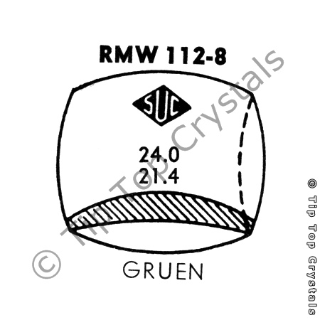 SUC RMW112-8 Watch Crystal