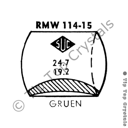 SUC RMW114-15 Watch Crystal
