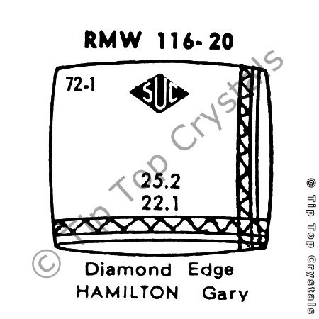 SUC RMW116-20 Watch Crystal
