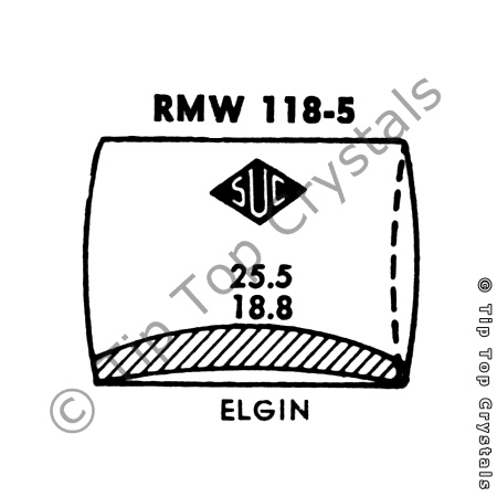 SUC RMW118-5 Watch Crystal