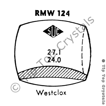SUC RMW124 Watch Crystal