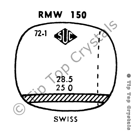 SUC RMW150 Watch Crystal