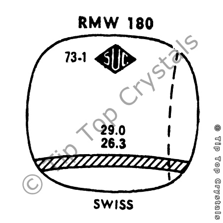 SUC RMW180 Watch Crystal