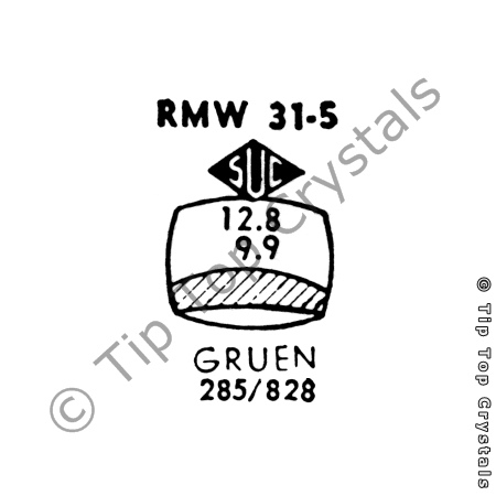 SUC RMW31-5 Watch Crystal