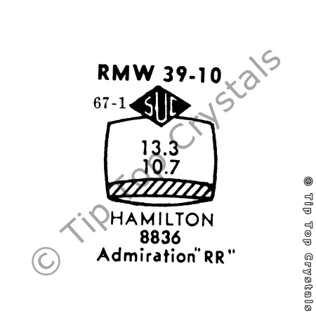 SUC RMW39-10 Watch Crystal