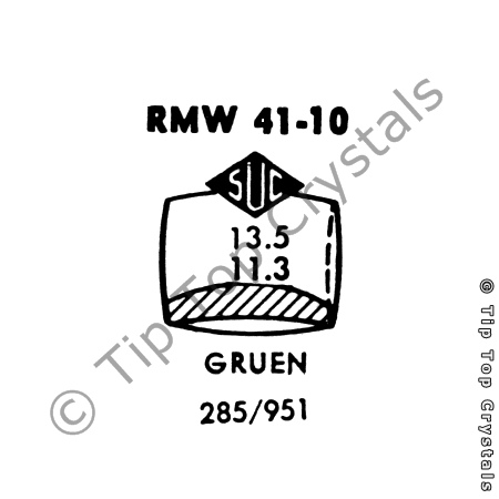 SUC RMW41-10 Watch Crystal