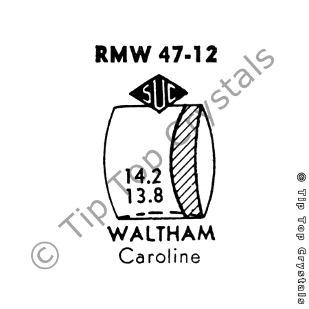 SUC RMW47-12 Watch Crystal