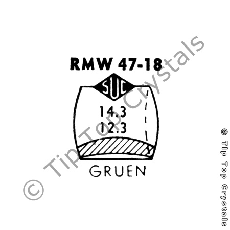 SUC RMW47-18 Watch Crystal