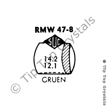 SUC RMW47-8 Watch Crystal