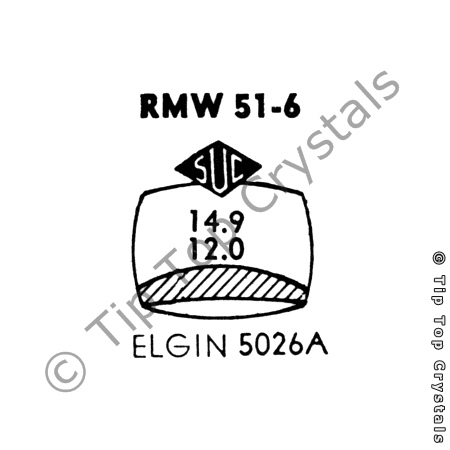 SUC RMW51-6 Watch Crystal