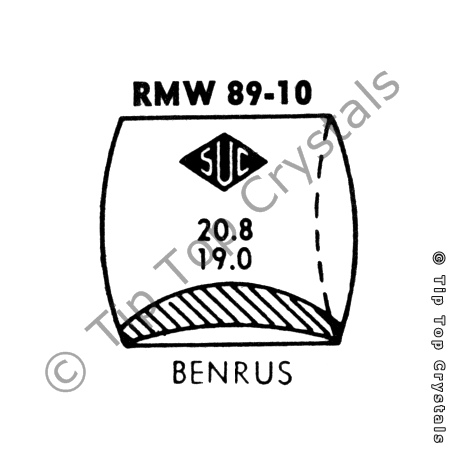 SUC RMW89-10 Watch Crystal