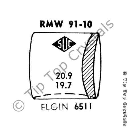 SUC RMW91-10 Watch Crystal