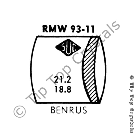 SUC RMW93-11 Watch Crystal