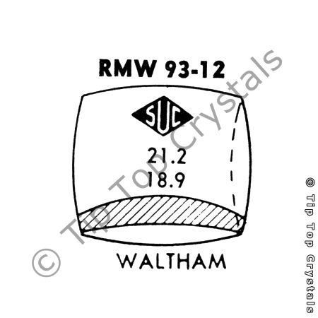SUC RMW93-12 Watch Crystal