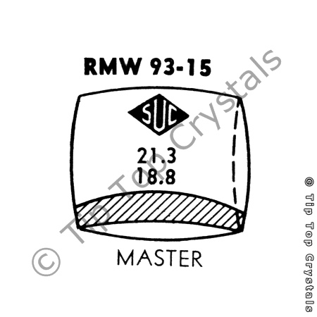 SUC RMW93-15 Watch Crystal