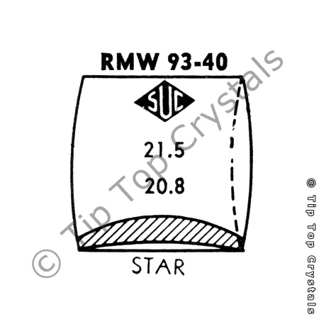 SUC RMW93-40 Watch Crystal