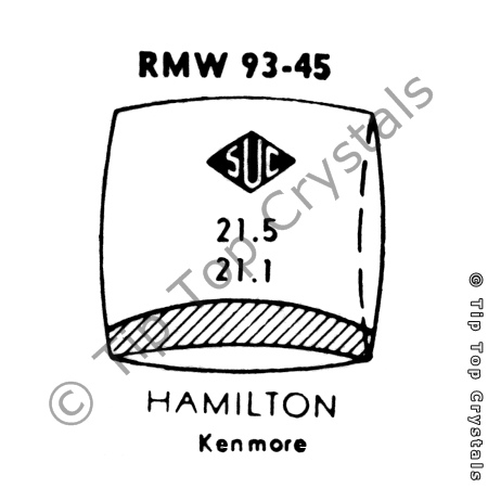 SUC RMW93-45 Watch Crystal