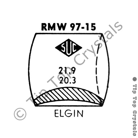 SUC RMW97-15 Watch Crystal