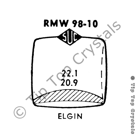 SUC RMW98-10 Watch Crystal