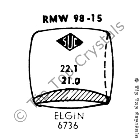 SUC RMW98-15 Watch Crystal