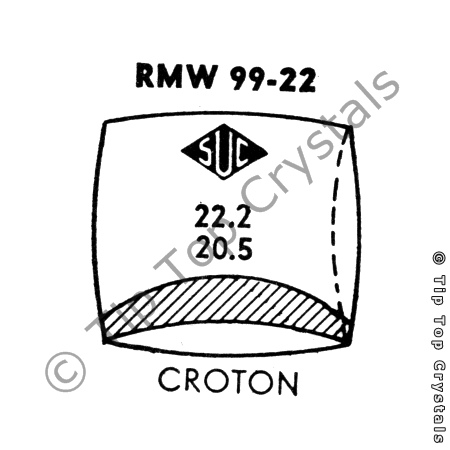 SUC RMW99-22 Watch Crystal
