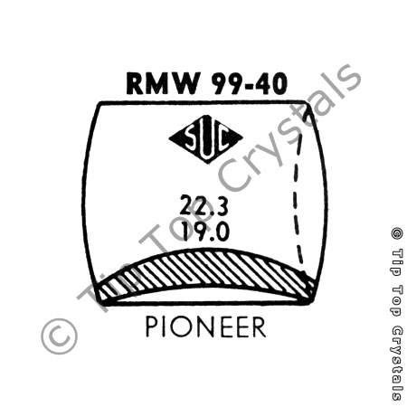 SUC RMW99-40 Watch Crystal