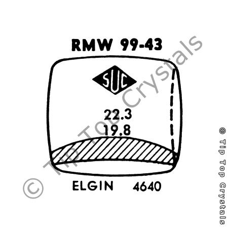 SUC RMW99-43 Watch Crystal
