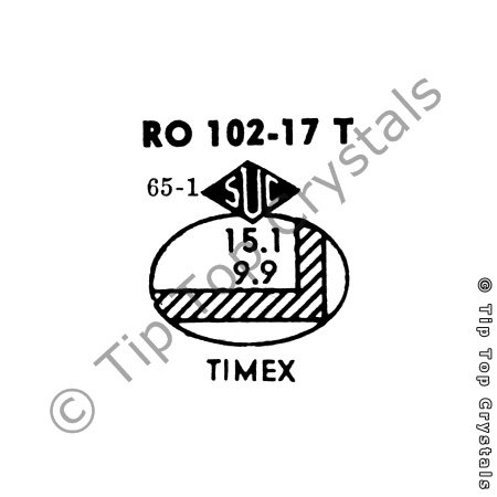 SUC RO102-17T Watch Crystal - Click Image to Close