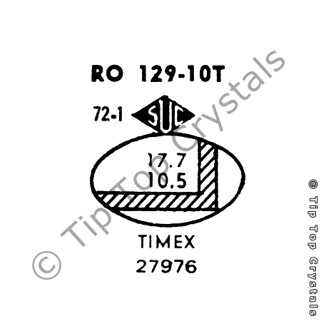 SUC RO129-10T Watch Crystal - Click Image to Close