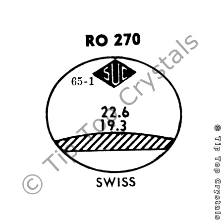 SUC RO270 Watch Crystal