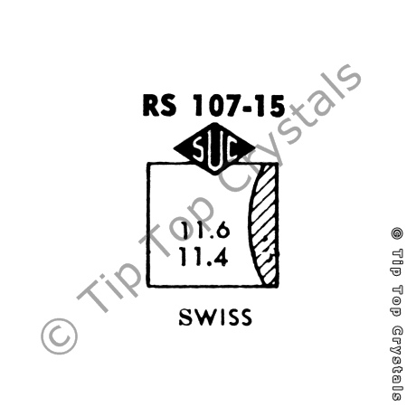 SUC RS107-15 Watch Crystal
