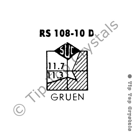 SUC RS108-10D Watch Crystal