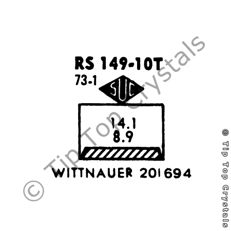 SUC RS149-10T Watch Crystal