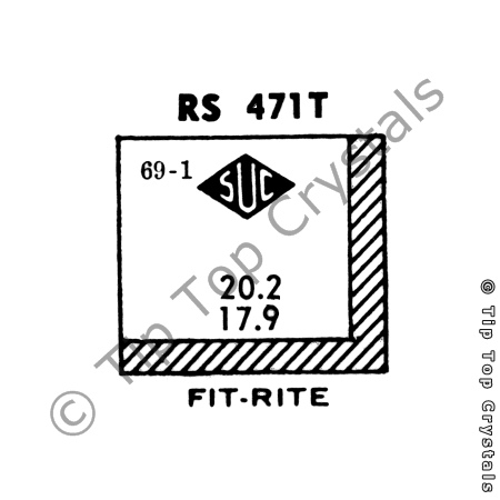 SUC RS471T Watch Crystal