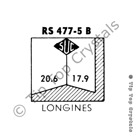 SUC RS477-5B Watch Crystal