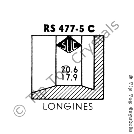 SUC RS477-5C Watch Crystal