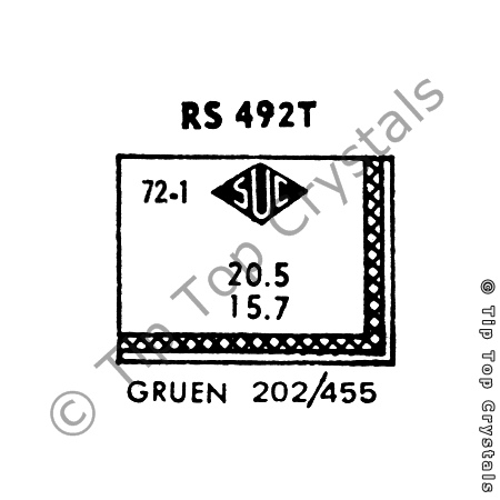 SUC RS492T Watch Crystal