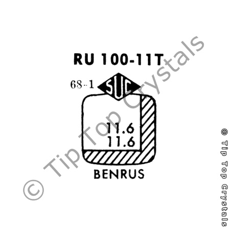 SUC RU100-11T Watch Crystal - Click Image to Close