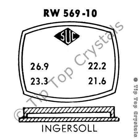SUC RW569-10 Watch Crystal