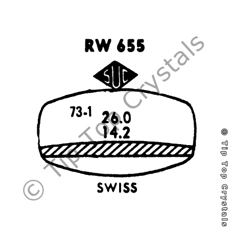 SUC RW655 Watch Crystal